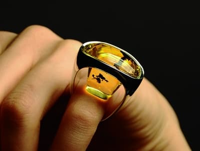 Agata Krawczyk: pierścionek z bursztynem z Trendbook 2011+