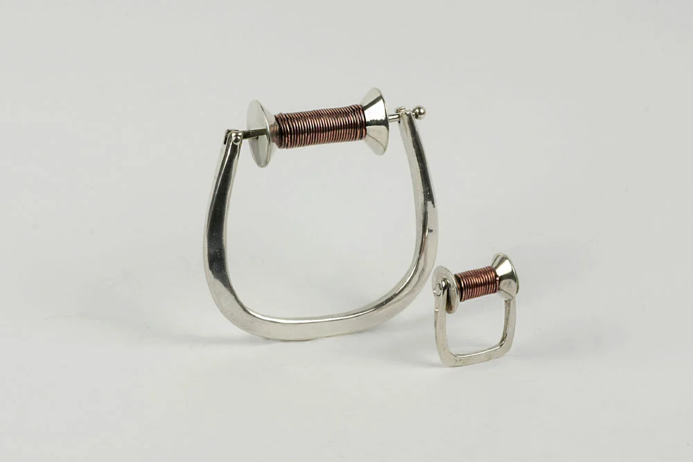 Kamilla rohn bransoleta i pierścionek: srebro i miedź, rok 1980. fot. barbara kańska bielak