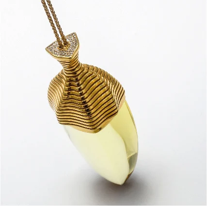 Nac amber necklace „nature is treasure”