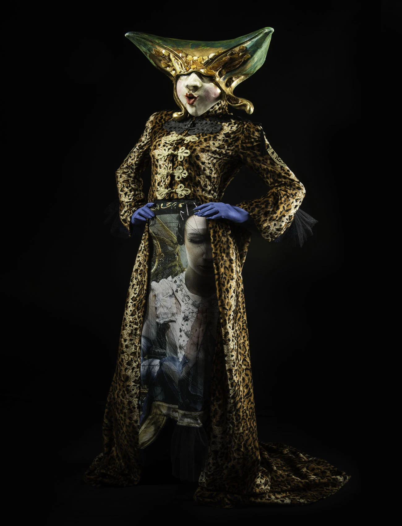 Jola słoma & mirek trymbulak kobiecy wenecki strój karnawałowy, dar autorów. fot. muzeum gdańska