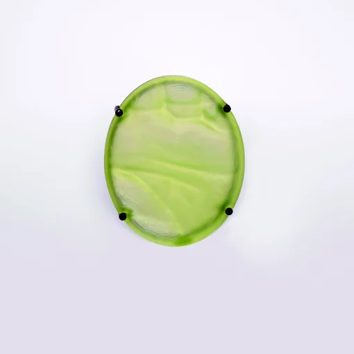 Peter machata (słowacja) portret… brosza: pleksi, srebro