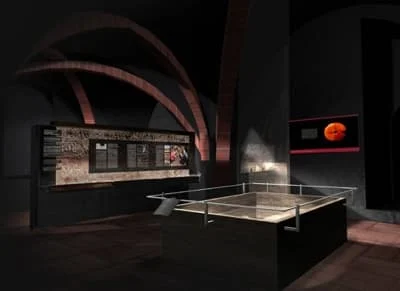 Wizualizacja wystawy "Bursztynowe konteksty"