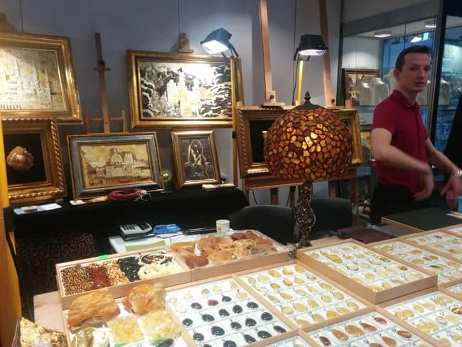 Stoisko firmy B&G Bursztynowa Biżuteria na targach Inhorgenta 2015