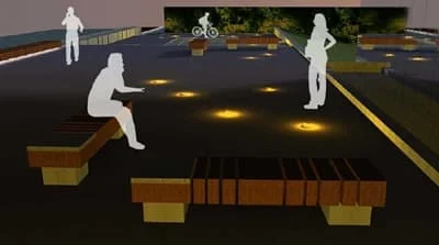 Bursztynowe krople uatrakcyjnią przestrzeń miejską przy ul. Szopy w Gdańsku