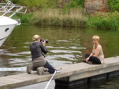 Lidia Popiel fotografuje Monikę Richardson