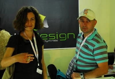 Marcin Tymiński na targach w Dubaju