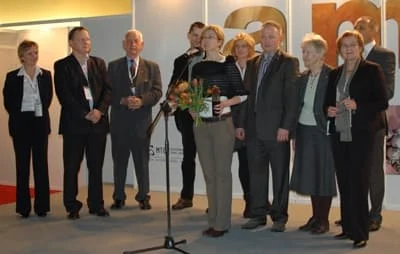 Laureaci tytułu Bursztynnika Roku i Bursztynnika Tysiąclecia na targach Amberif 2011