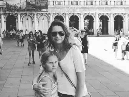 Iza Krauza z córką